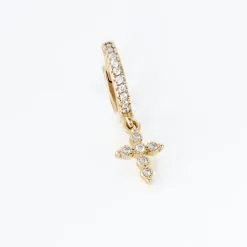 Histoire D'Or Créole Unitaire Callistea Plaqué Or Jaune Oxyde De Zirconium Oxyde -Boucles d'oreilles pendantes Soldes Boutique FQOFJZW553 view2