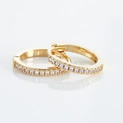 Histoire D'Or Créoles Kalinda Plaqué Or Jaune Oxyde De Zirconium 5 Histoire D'Or Créoles Kalinda Plaqué Or Jaune Oxyde De Zirconium -Boucles d'oreilles pendantes Soldes Boutique FQOFJZW558 view2