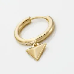 Histoire D'Or Créole Unitaire Basilio Plaqué Or Doré -Boucles d'oreilles pendantes Soldes Boutique FQOHJW0002 view2