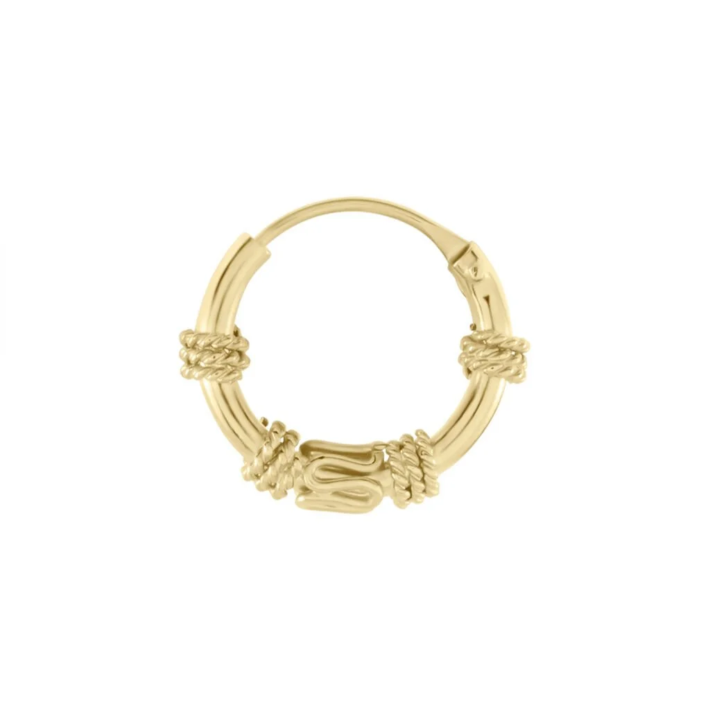 Histoire D'Or Créole Unitaire Wadim Plaqué Or Jaune 2 Histoire D'Or Créole Unitaire Wadim Plaqué Or Jaune – Image 2