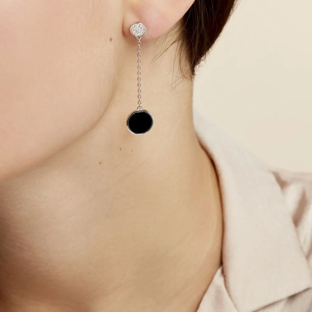 Histoire D'Or Boucles D'oreilles Pendantes Adonya Argent Céramique Et Oxyde 5 Histoire D'Or Boucles D'oreilles Pendantes Adonya Argent Céramique Et Oxyde – Image 5