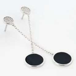 Histoire D'Or Boucles D'oreilles Pendantes Adonya Argent Céramique Et Oxyde 7 Histoire D'Or Boucles D'oreilles Pendantes Adonya Argent Céramique Et Oxyde -Boucles d'oreilles pendantes Soldes Boutique MAOFBXN353 view2