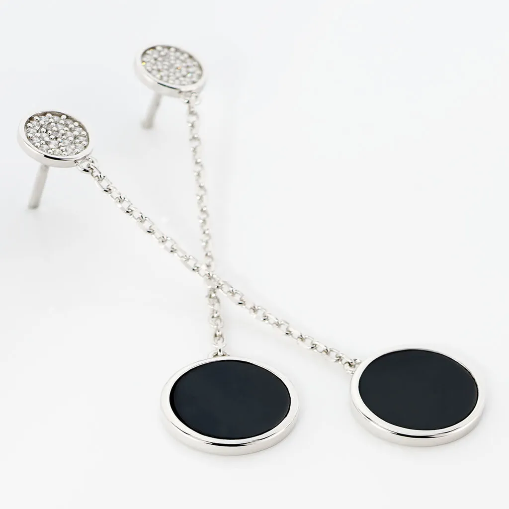 Histoire D'Or Boucles D'oreilles Pendantes Adonya Argent Céramique Et Oxyde 3 Histoire D'Or Boucles D'oreilles Pendantes Adonya Argent Céramique Et Oxyde – Image 3