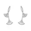 Laetizia Boucles D'oreilles Pendantes Sarita Argent Blanc Oxyde De Zirconium