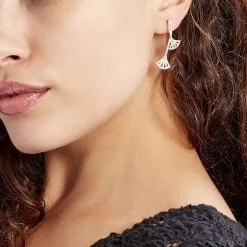 Laetizia Boucles D'oreilles Pendantes Sarita Argent Blanc Oxyde De Zirconium -Boucles d'oreilles pendantes Soldes Boutique MAOFBZW345 model0
