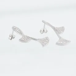 Laetizia Boucles D'oreilles Pendantes Sarita Argent Blanc Oxyde De Zirconium -Boucles d'oreilles pendantes Soldes Boutique MAOFBZW345 view2